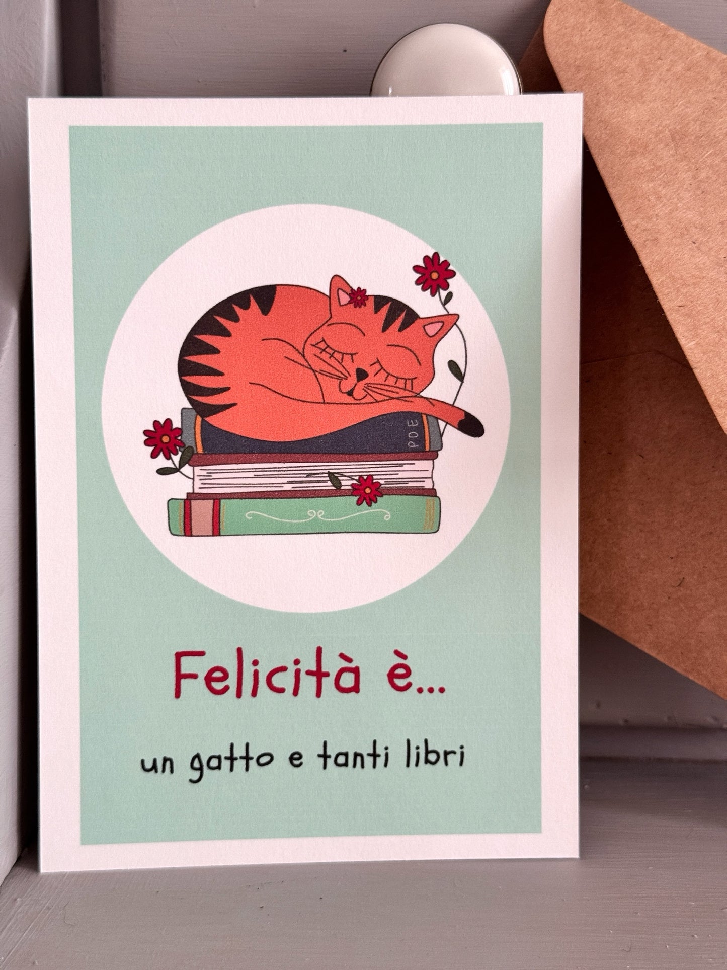 Cartolina Miao e i libri