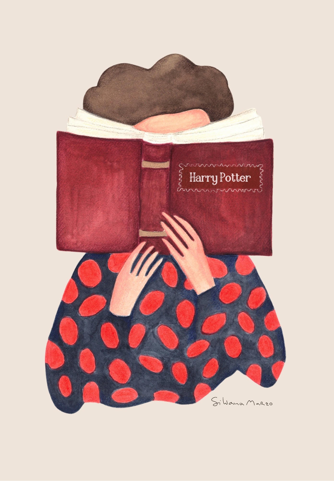 Collana con ciondolo La divoratrice di libri