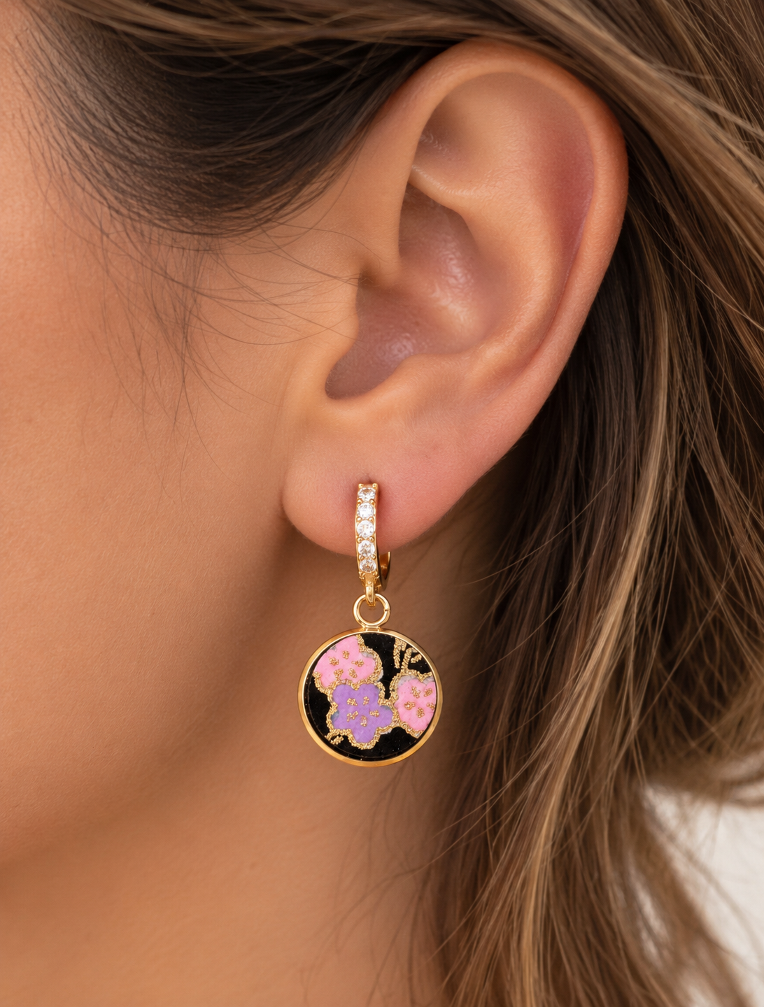 Orecchini Io brillo cherry blossom