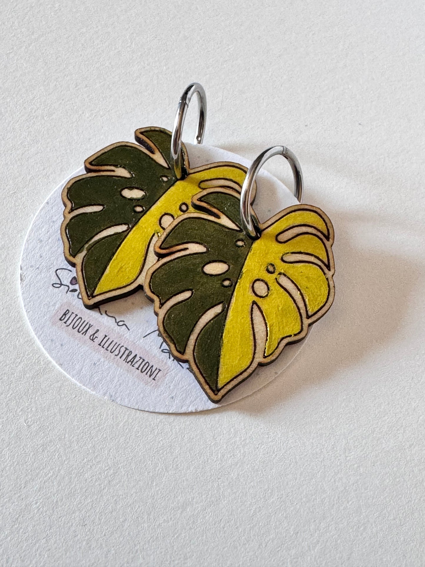 Orecchini Monstera