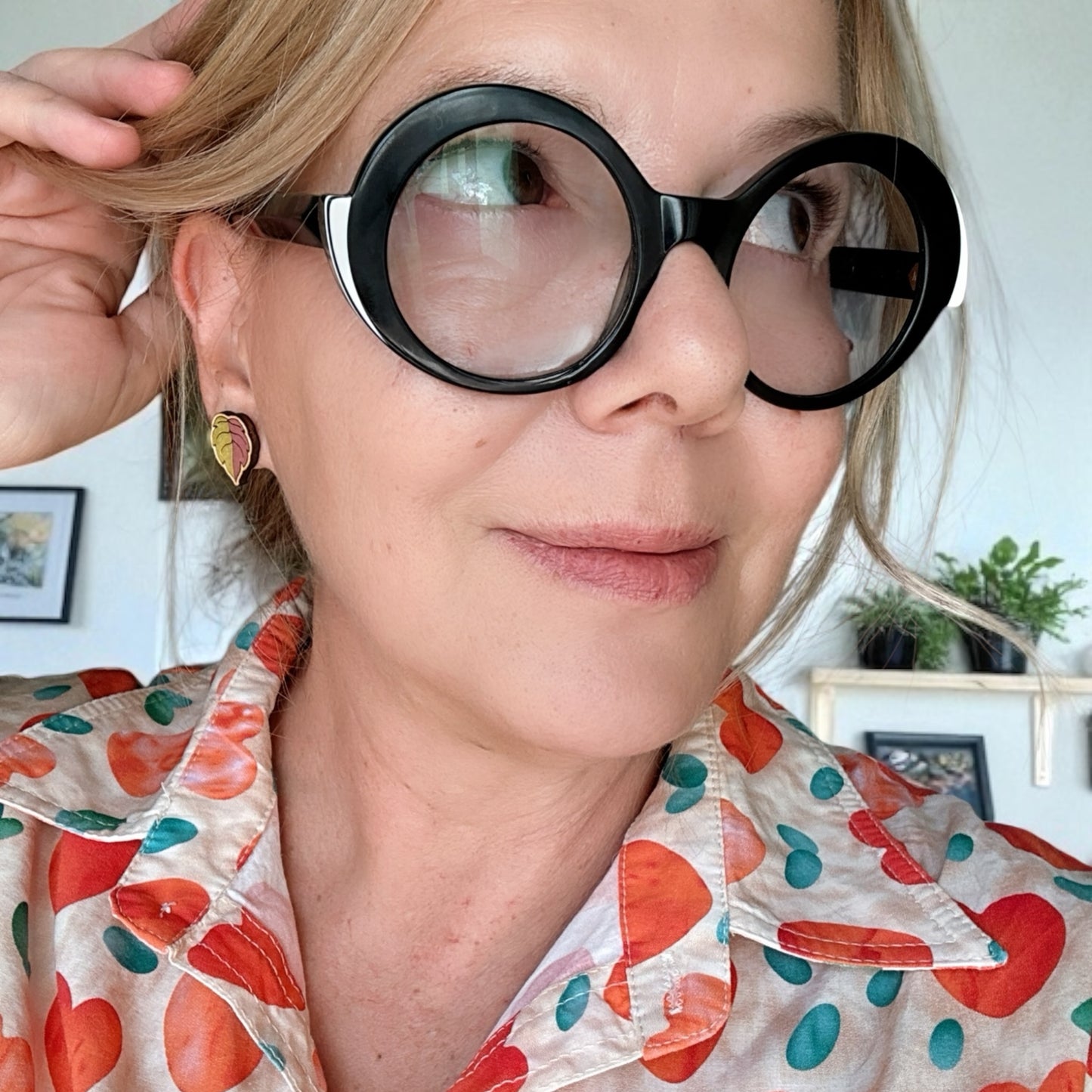 Orecchini a lobo Foglioline d’autunno