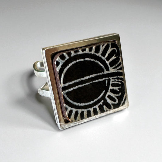 Anello Black sun